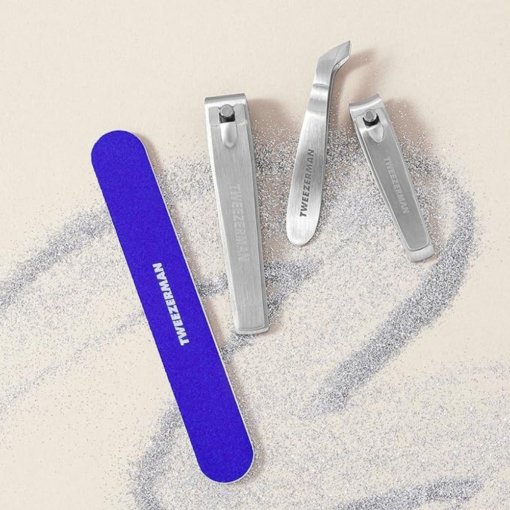 Tweezerman 4 Piece Stainless Steel Nail Grooming Gift Set